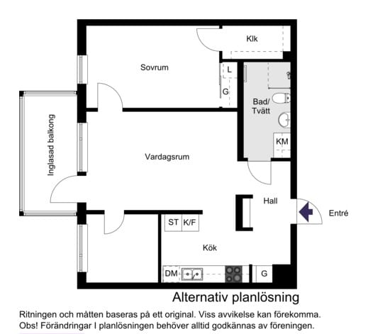 Alternativ planritning