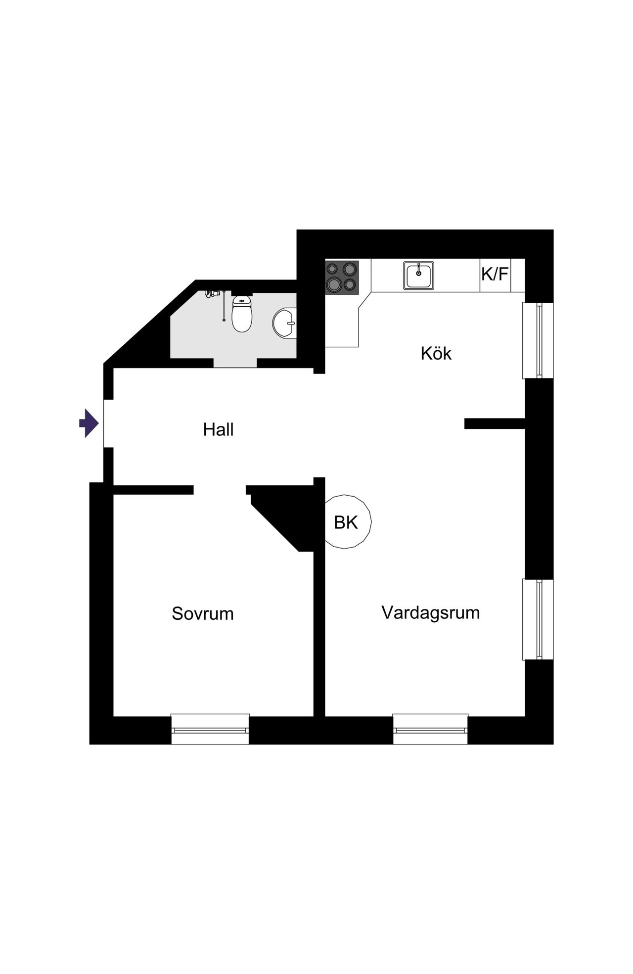 Cronströmsvägen 14, 1 tr.