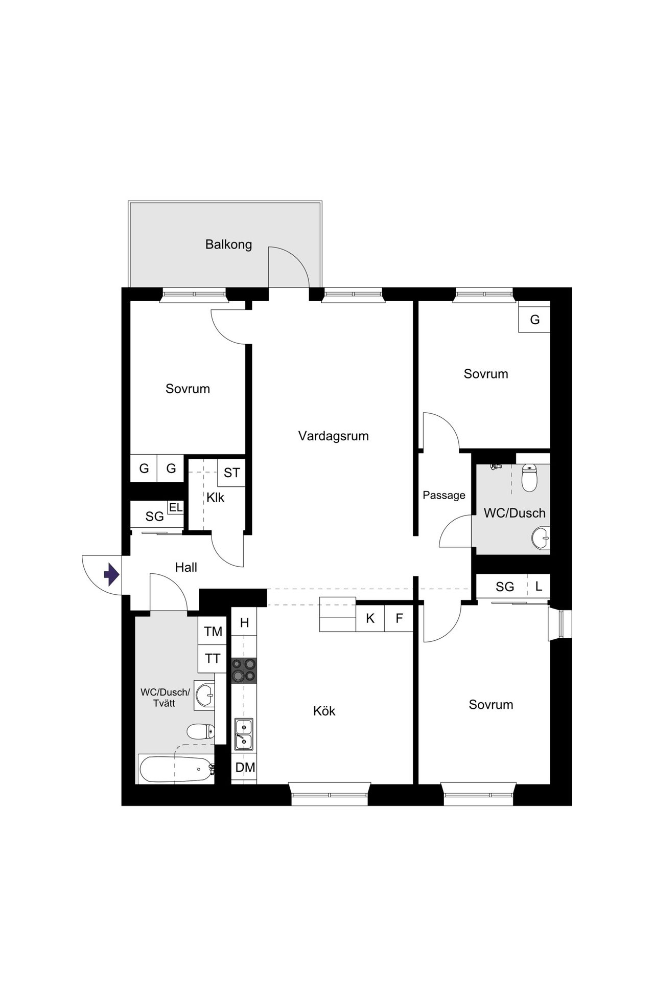Tomtebobarnens Gata 9, 4 tr.