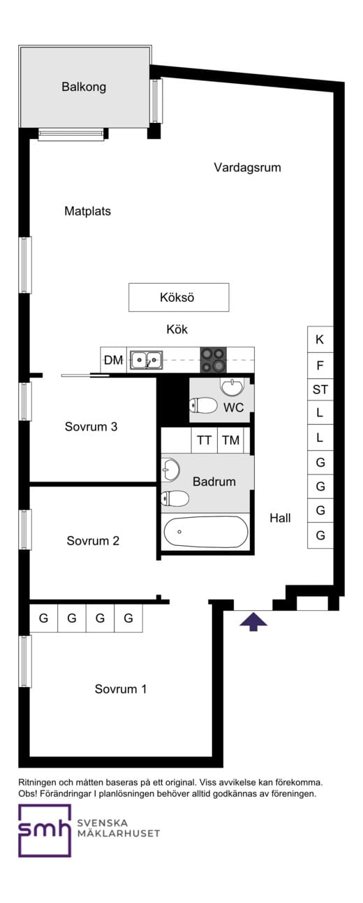 Annedalsvägen 55, 3 tr.