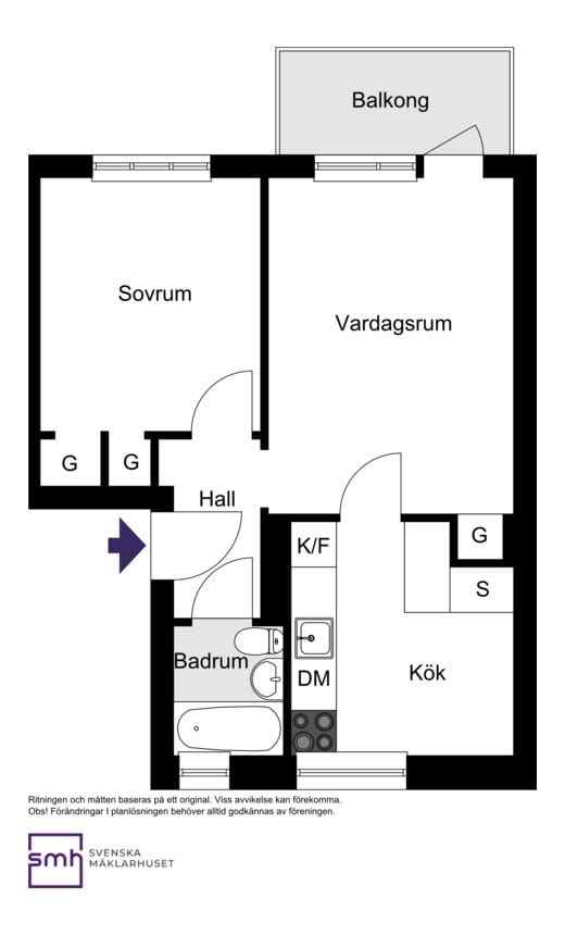 Tunnlandsvägen 39, 1tr.