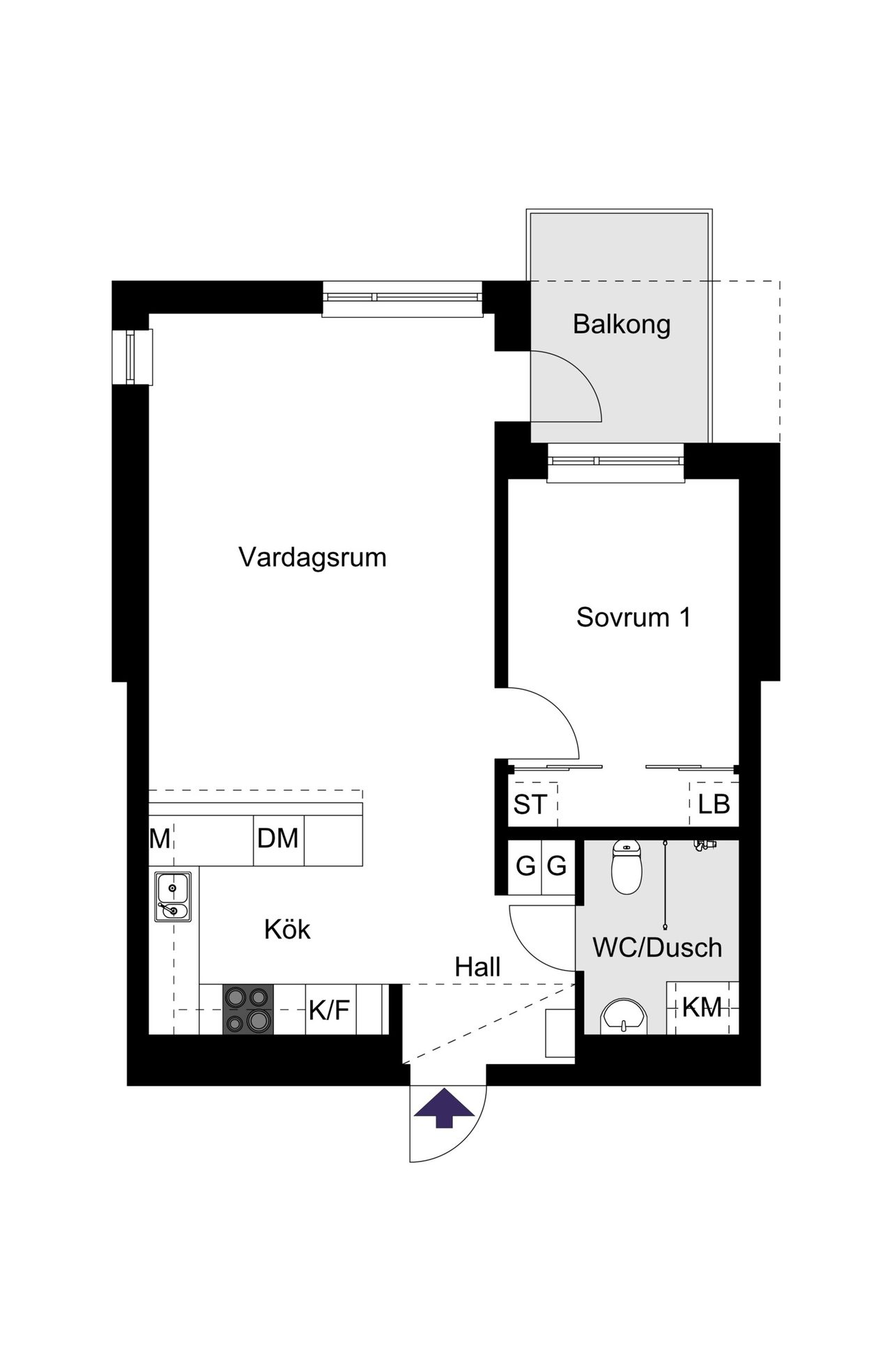 Alfons Åbergs Gata 5, 4 tr.