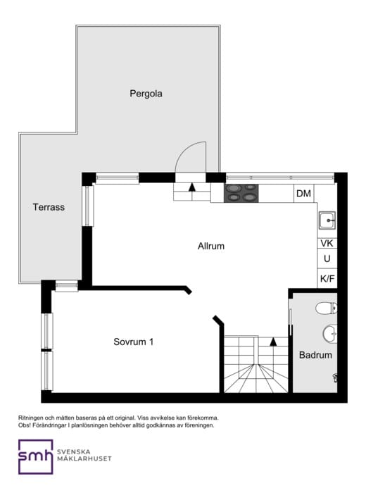 Planritning övre plan