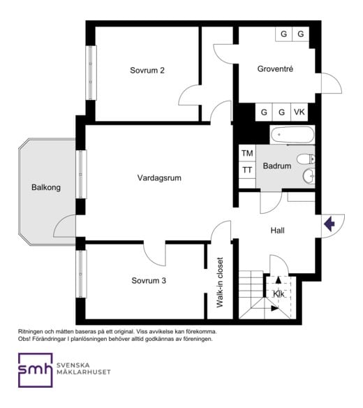 Planritning nedre plan