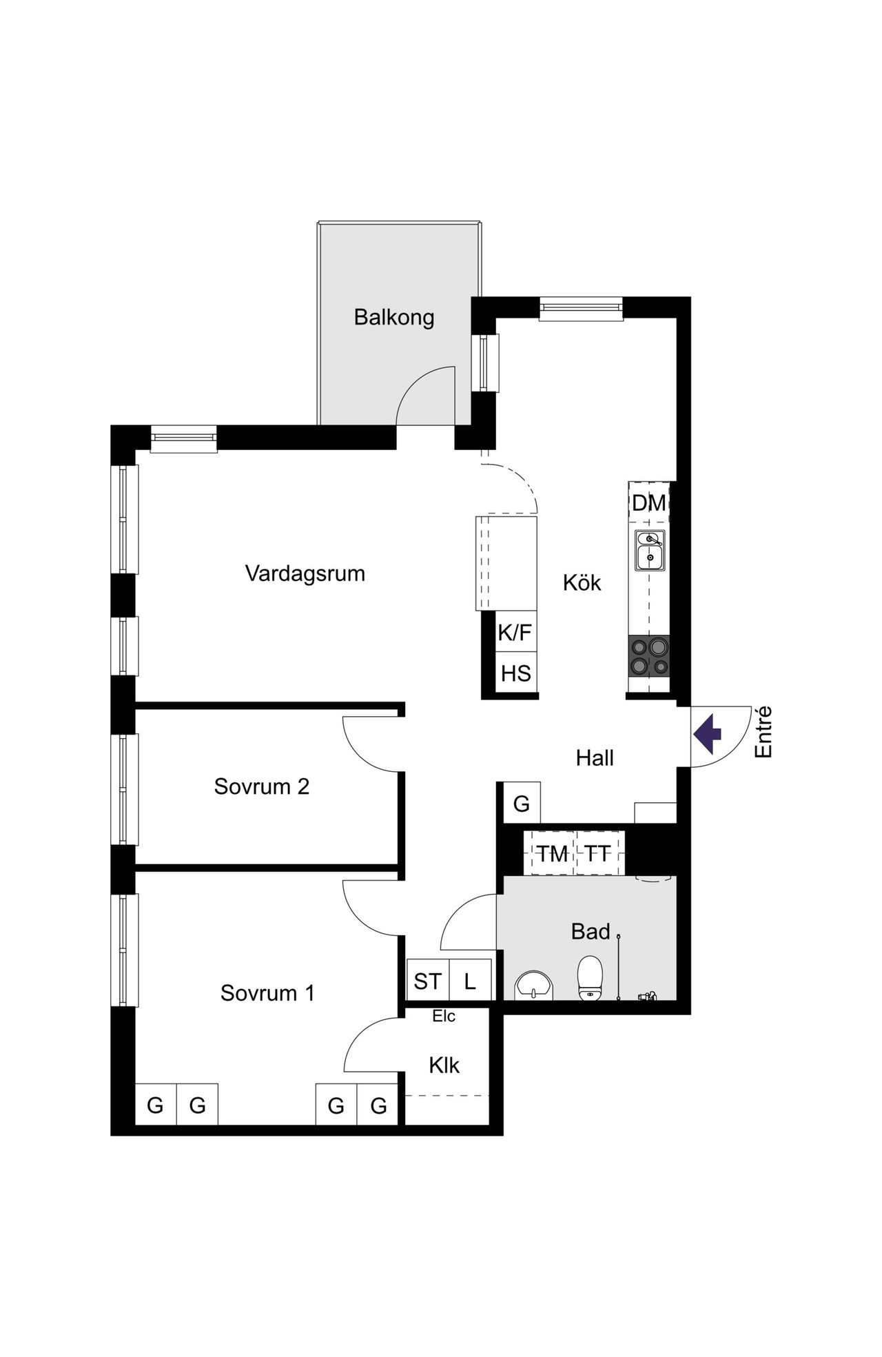 Pippi Långstrumps gata 28, 4 tr.