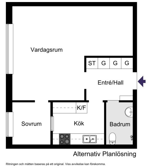 Alternativ planlösning