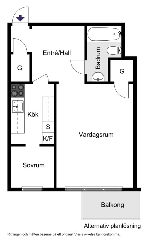 Alternativ planlösning