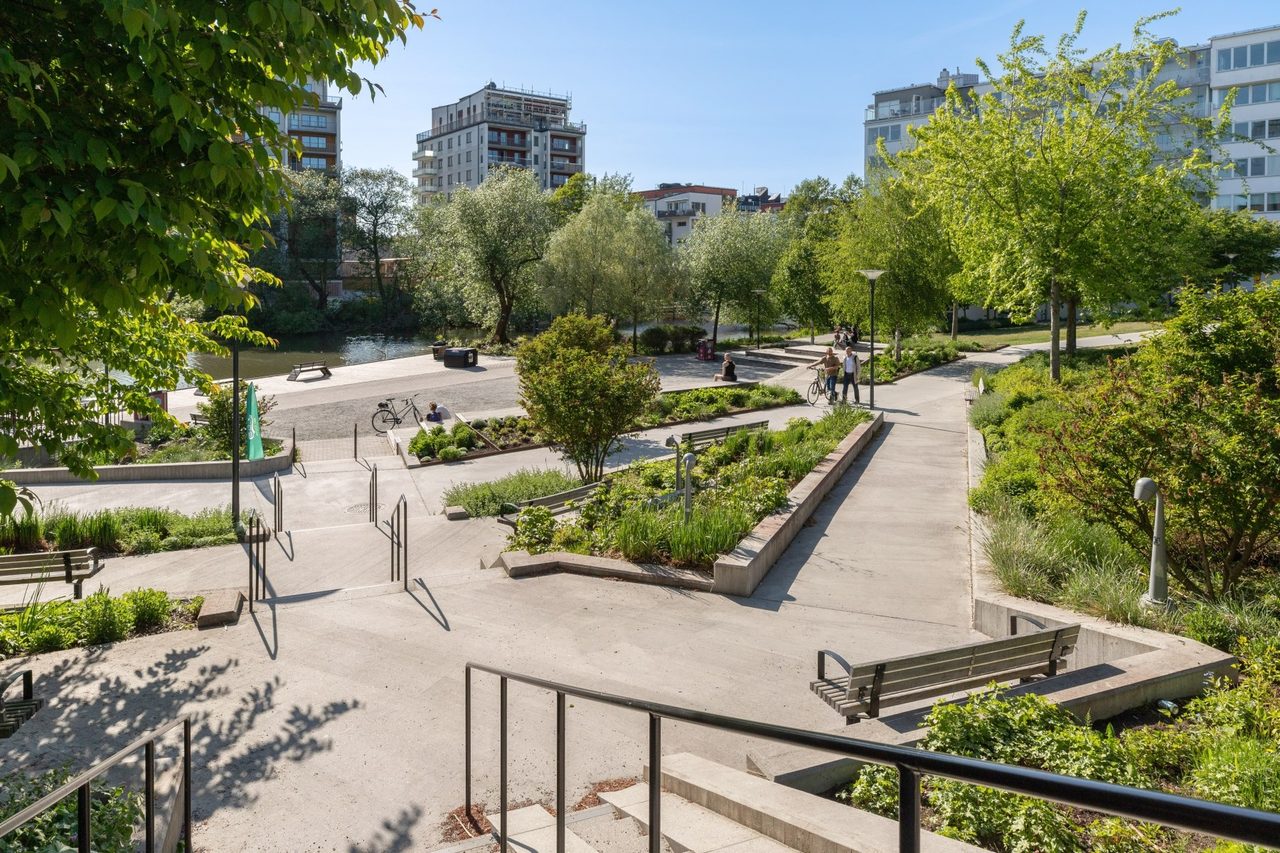 Härliga Strandtorget nära bostaden!