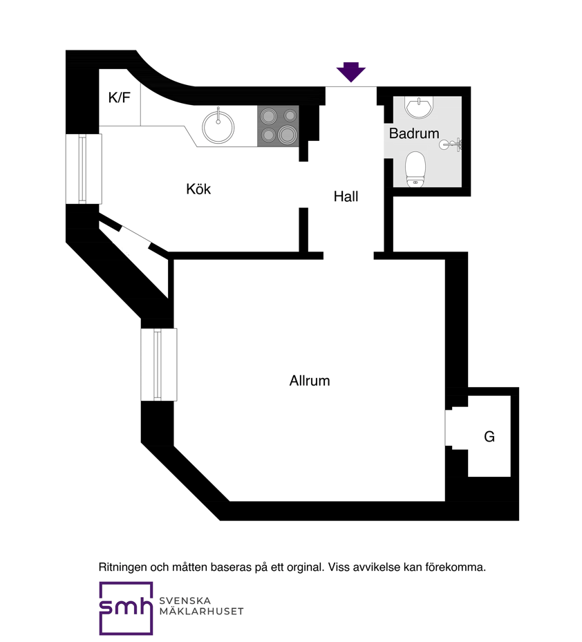 Planritning - Mariagatan 4a