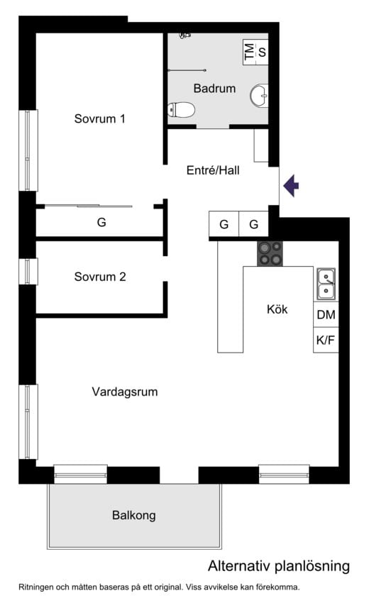 Alternativ planlösning