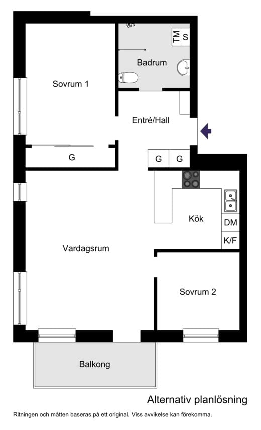 Alternativ planlösning