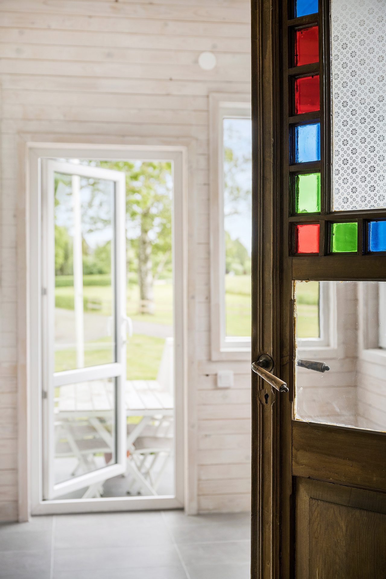 Utgång till veranda