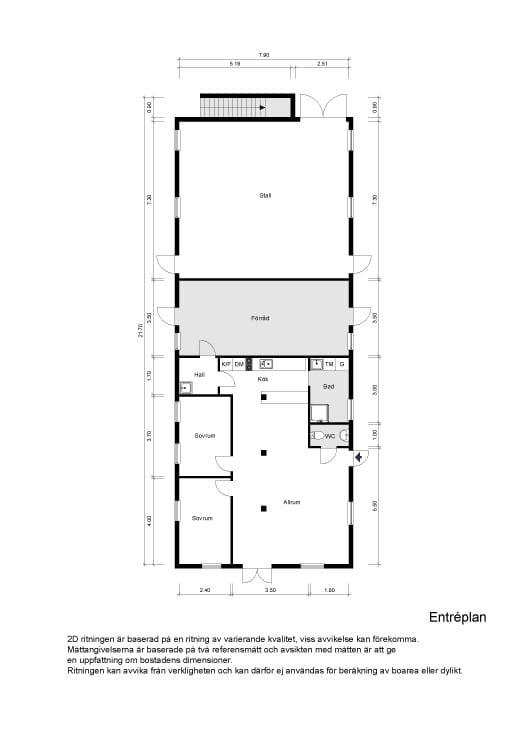 Lägenhet 2 /Stall