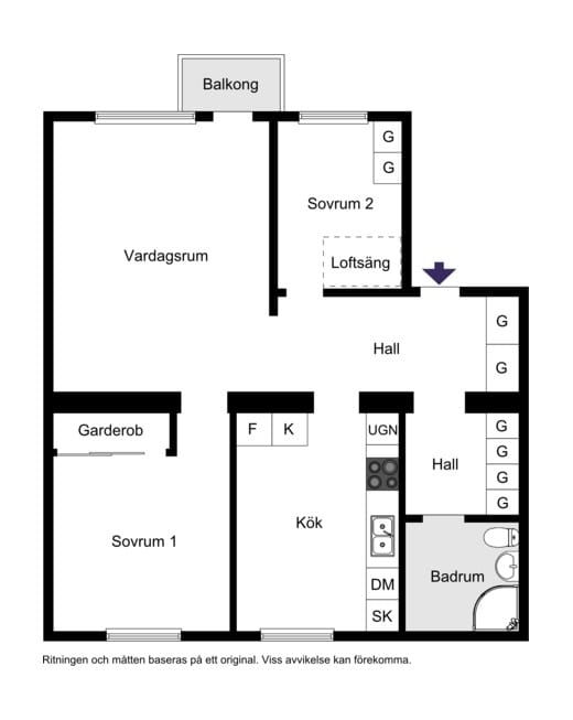 Riksdalervägen 22, 2.5 tr