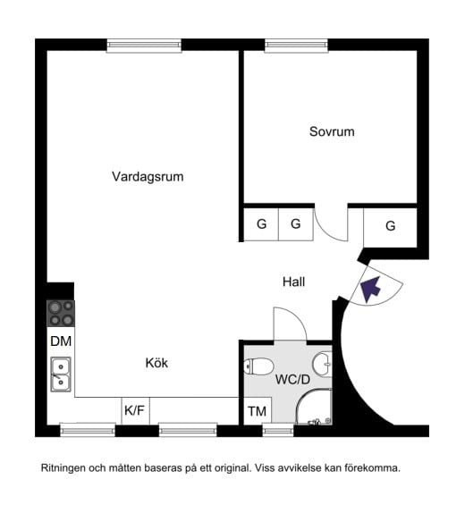 Cedergrensvägen 56, 2 tr