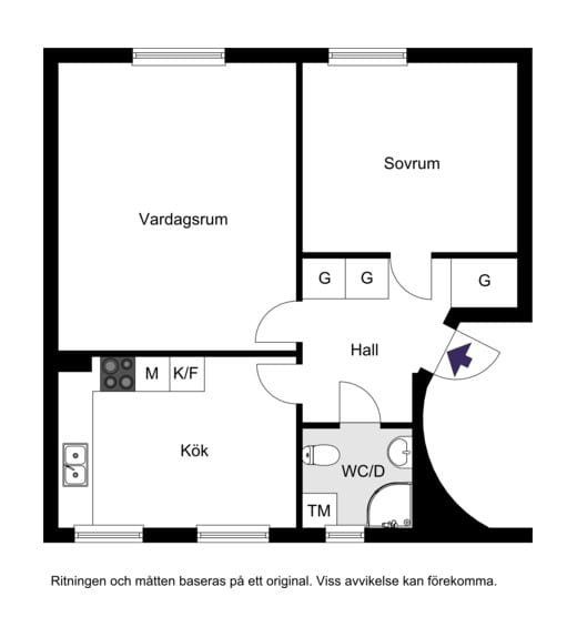 Cedergrensvägen 56, 2 tr