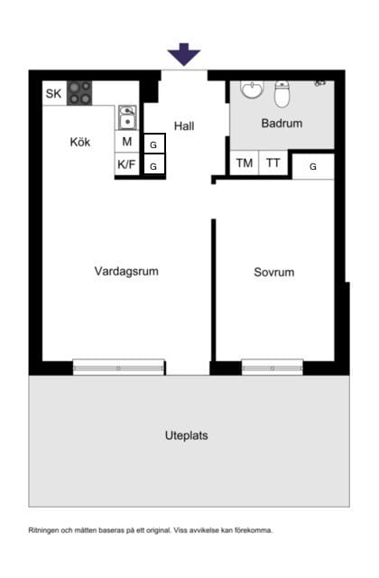 Svandammsvägen 37, uteplats!