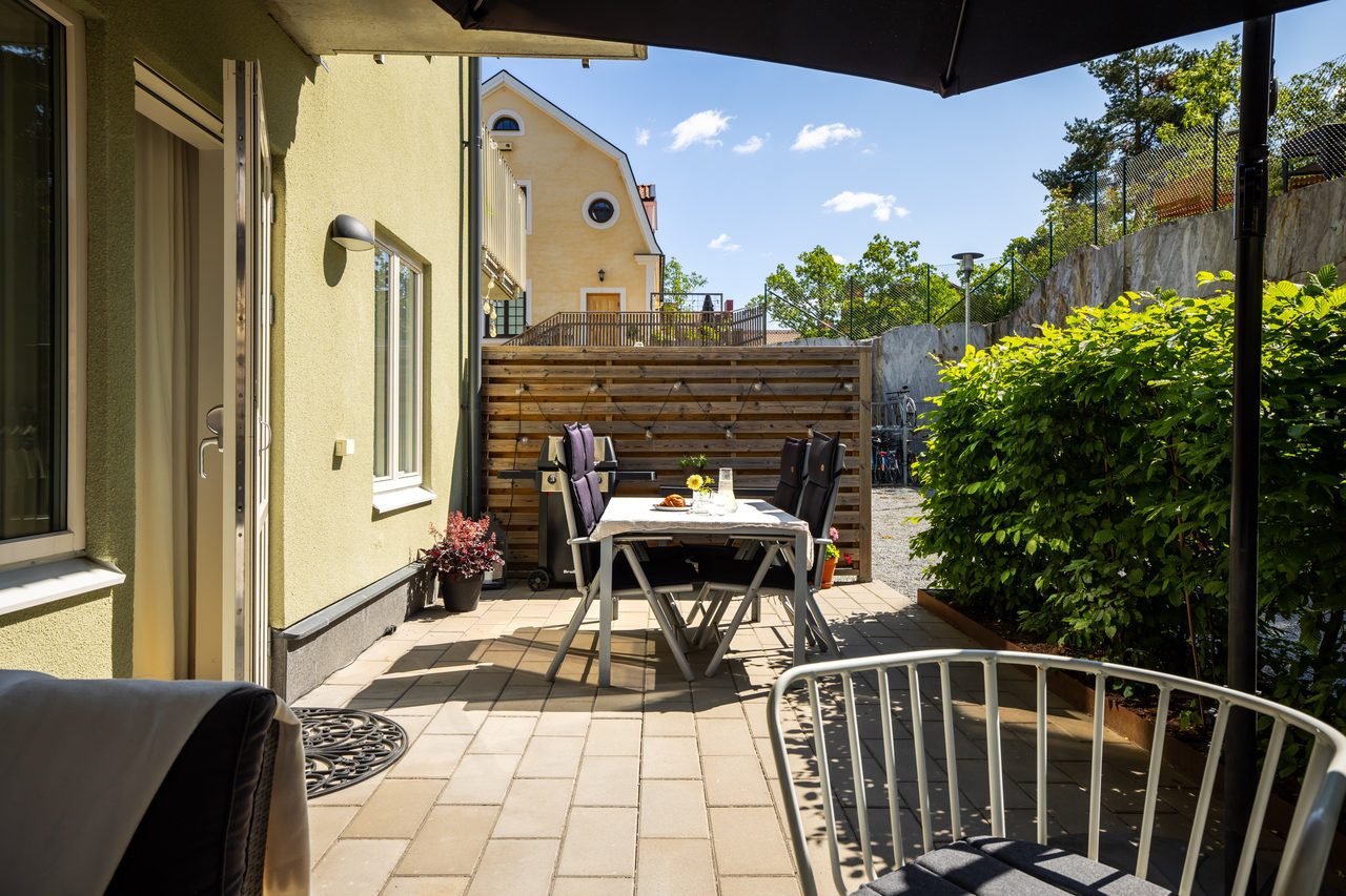 Svandammsvägen 37, uteplats!