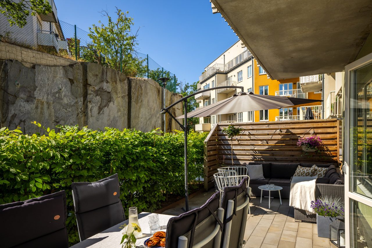 Svandammsvägen 37, uteplats!