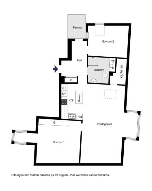 Svandammsvägen 17A, vån 4/4