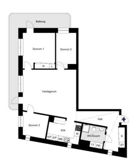 Alternativ planlösning