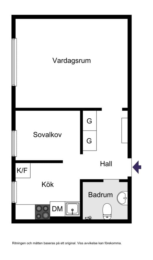Pilgrimsvägen 54A, 2 tr.