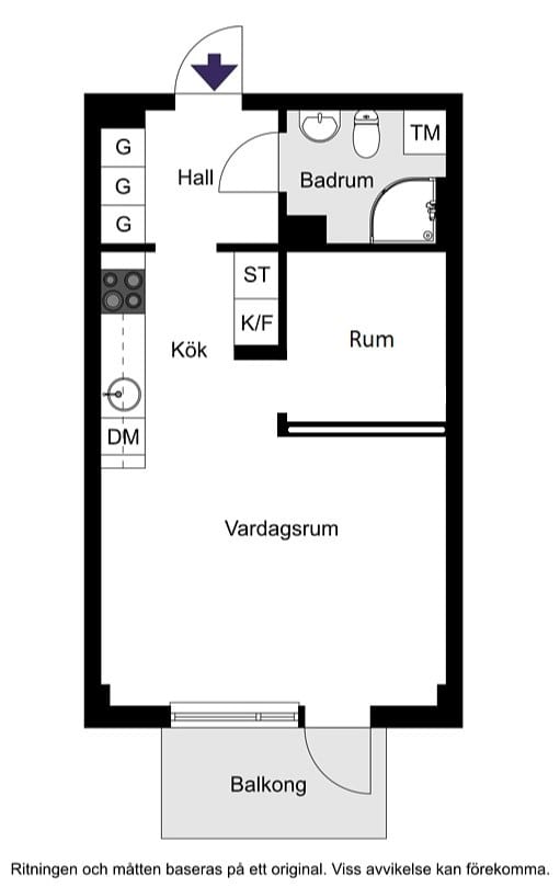 Ej exakt, viss avvikelse kan förekomma