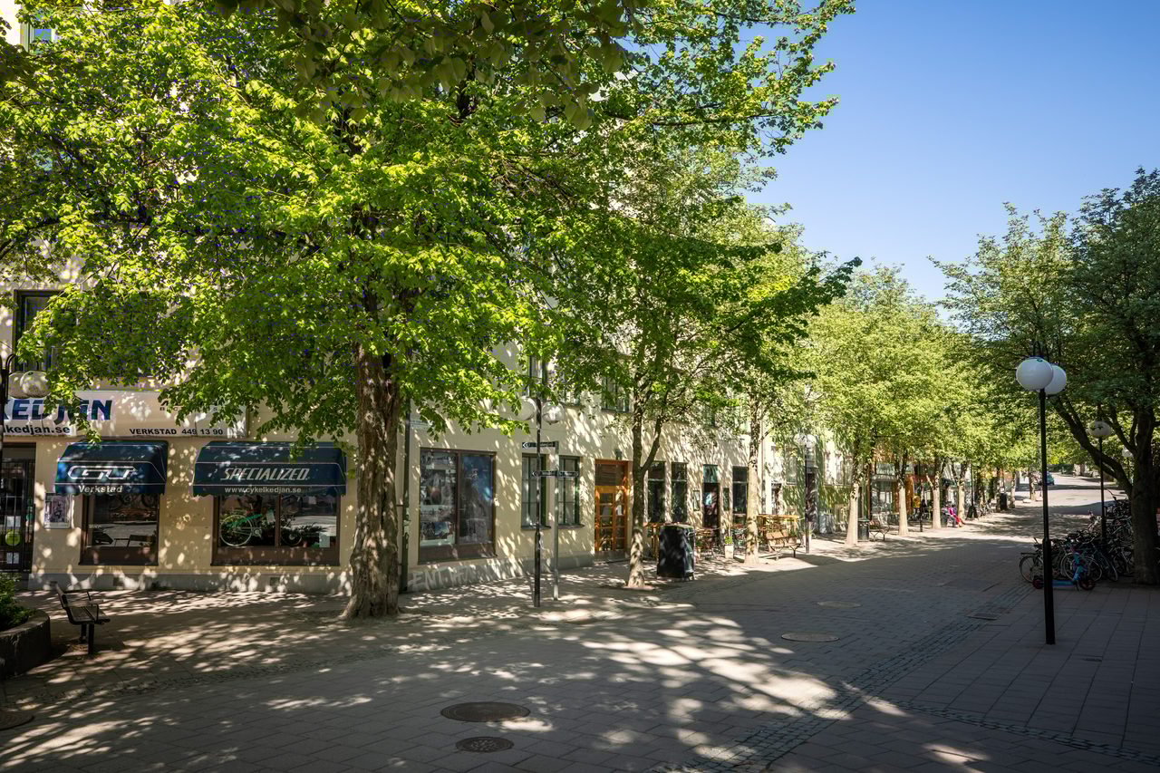 Mysiga Manhemsplatsen intill fastigheten