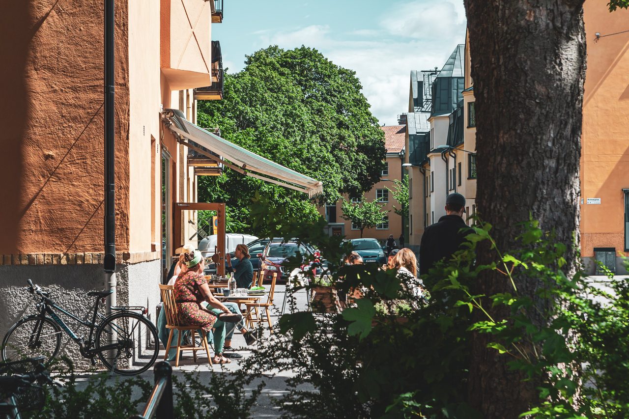 Mysiga Manhemsplatsen intill fastigheten