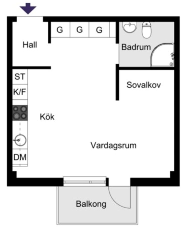 Tellusborgsvägen 90, vån 2