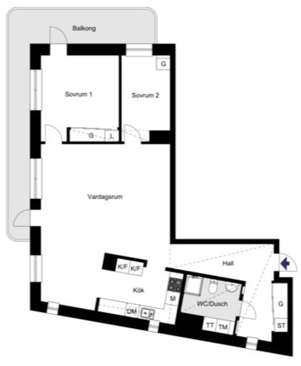 Alternativ planlösning