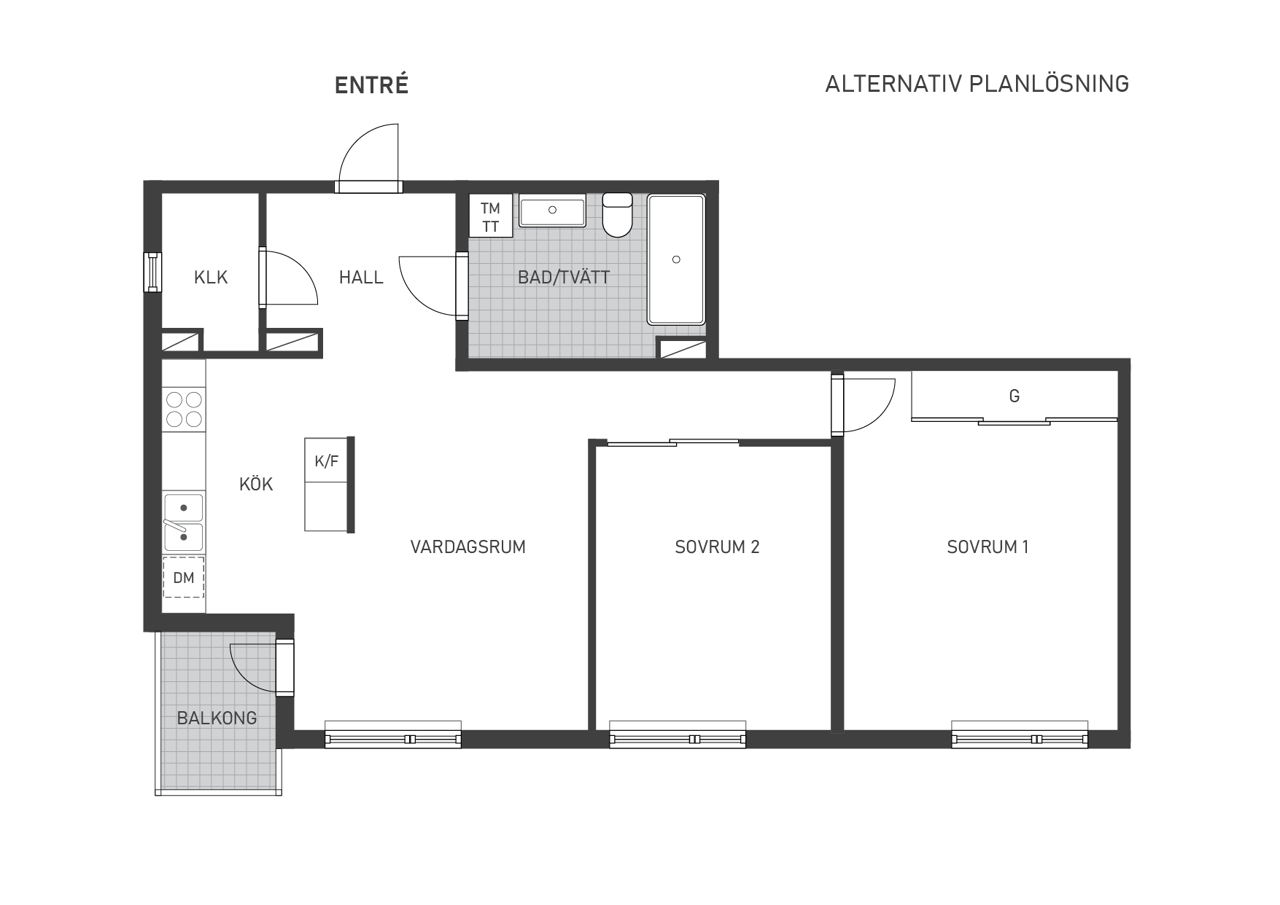 Alternativ planritning