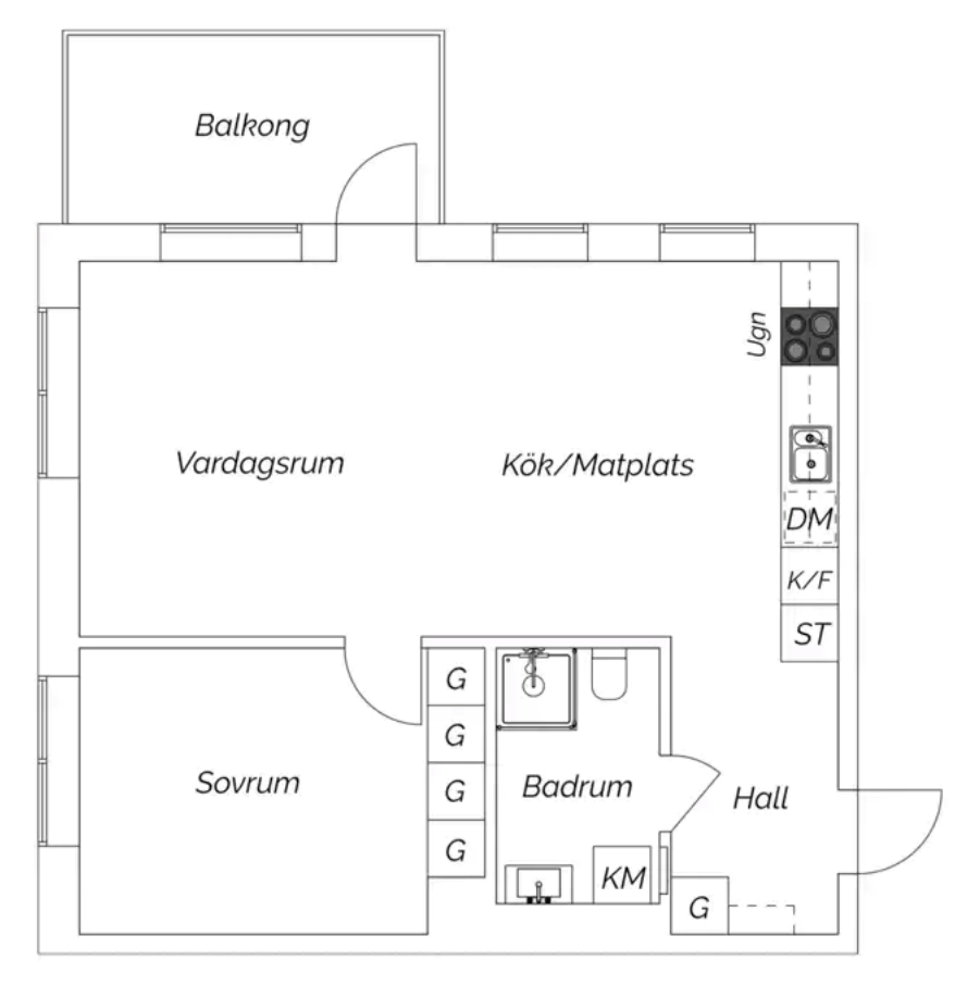 Årstaskogs väg 7A, högst upp!