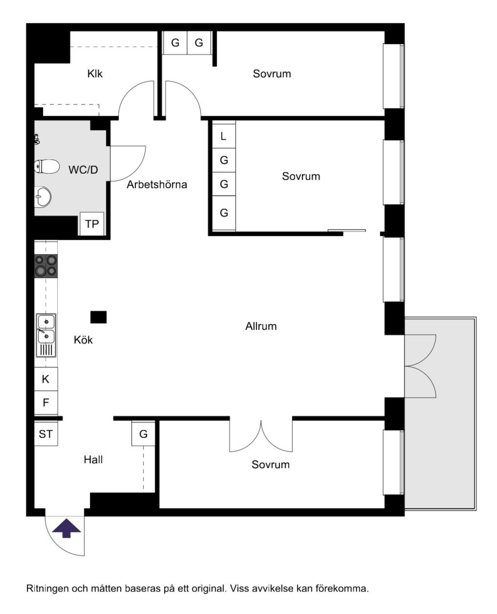 Skridskovägen 9E, 4 tr