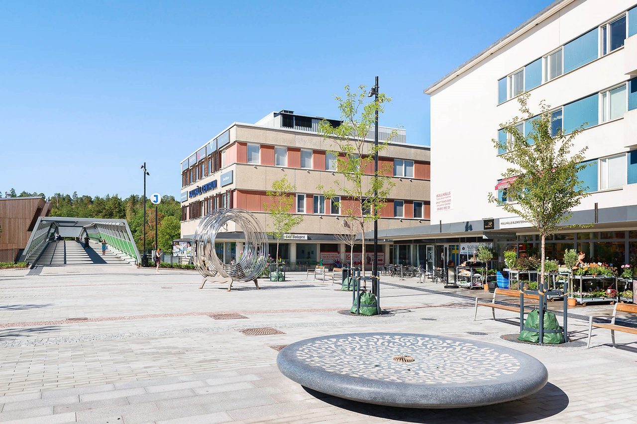 Ca 7-8 min gångväg till centrum