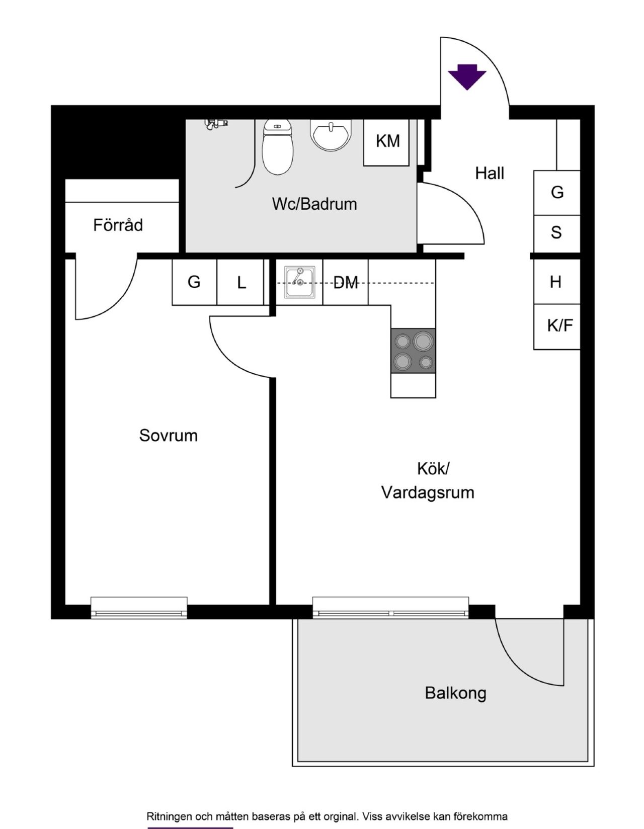 Planritning lägenhet 3505