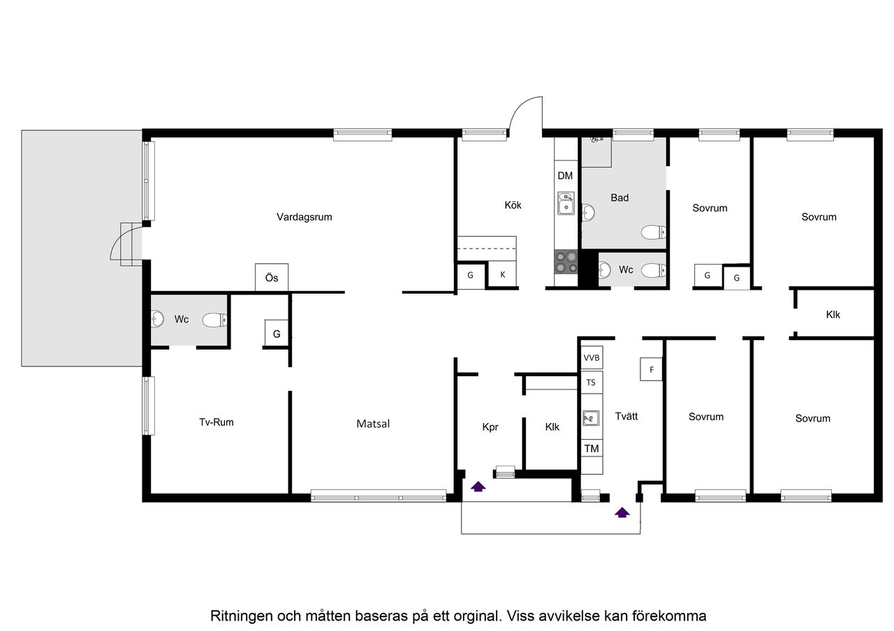 Trombvägen 25  Planritning
