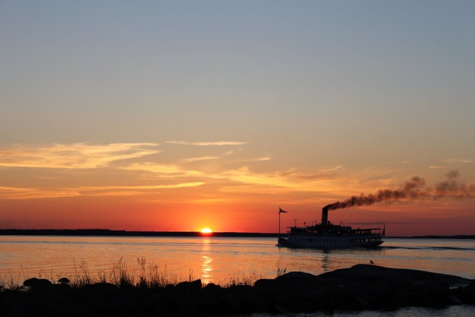 Solnedgång i Bolinder Strand