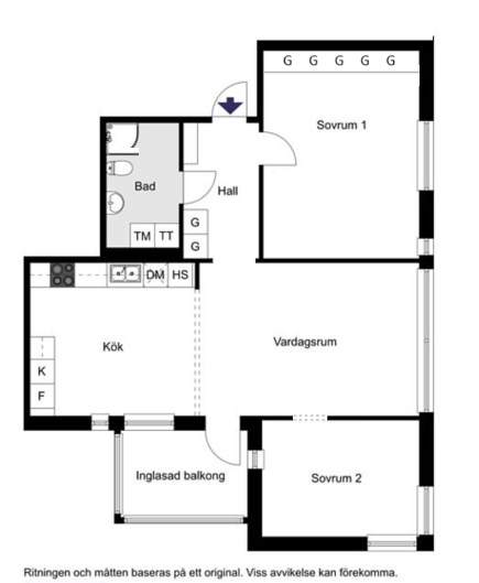 Nybersgsvägen 5 planlösning