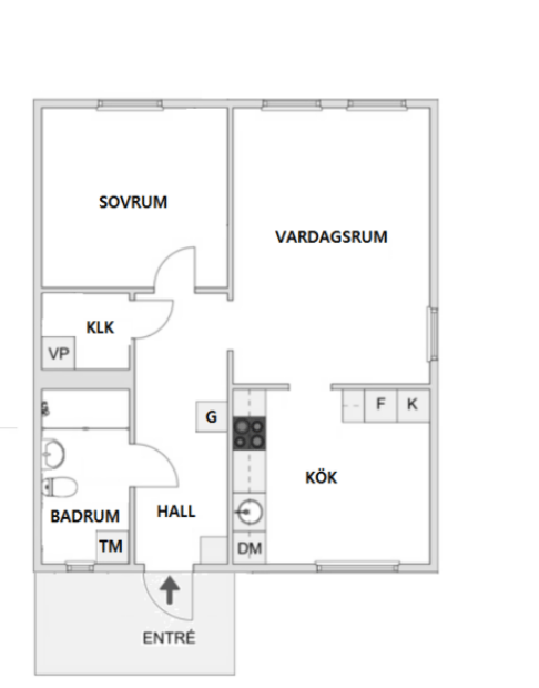 Planlösning Kosmosgränd 12