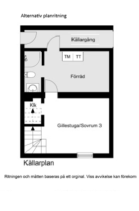 Bolindervägen 103 KP alternativ planlösning