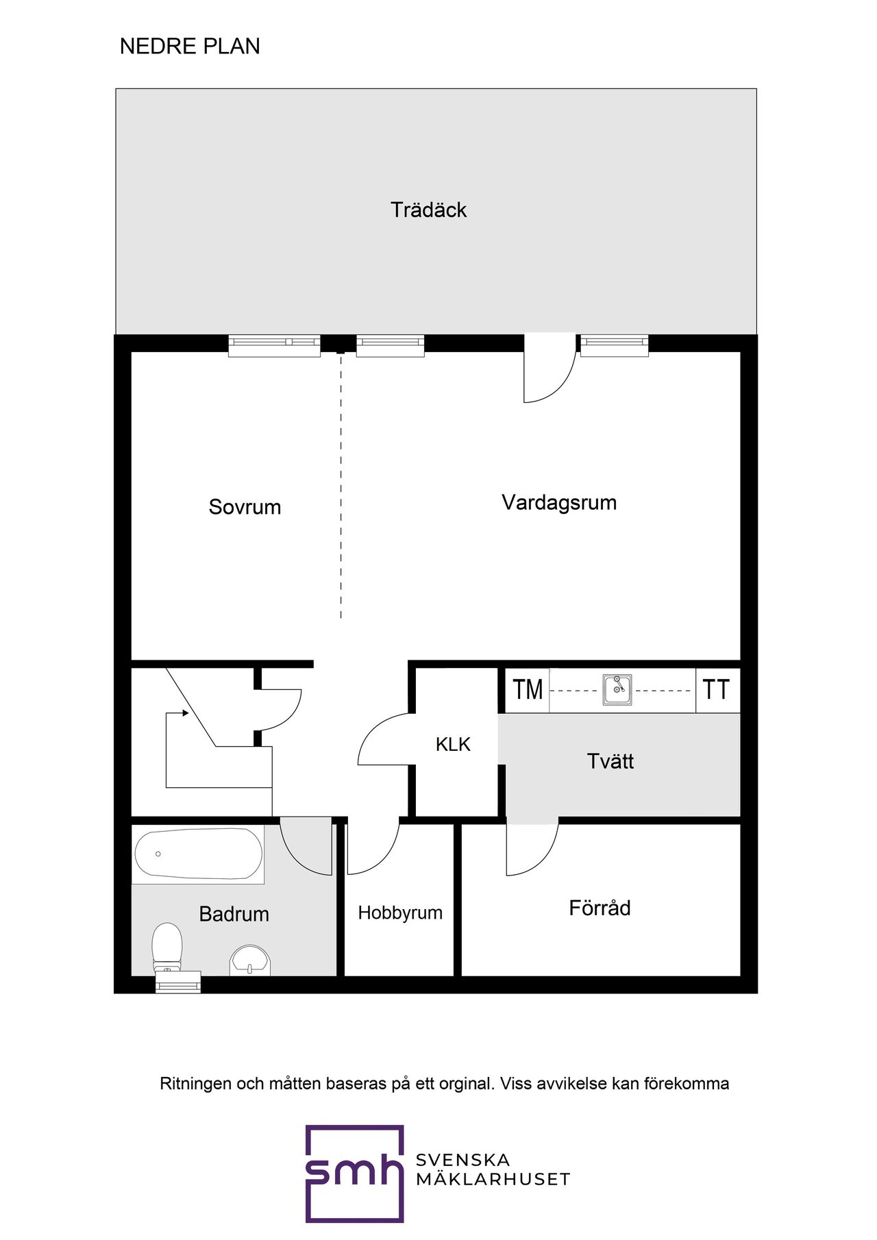 Planritning suterrängplan