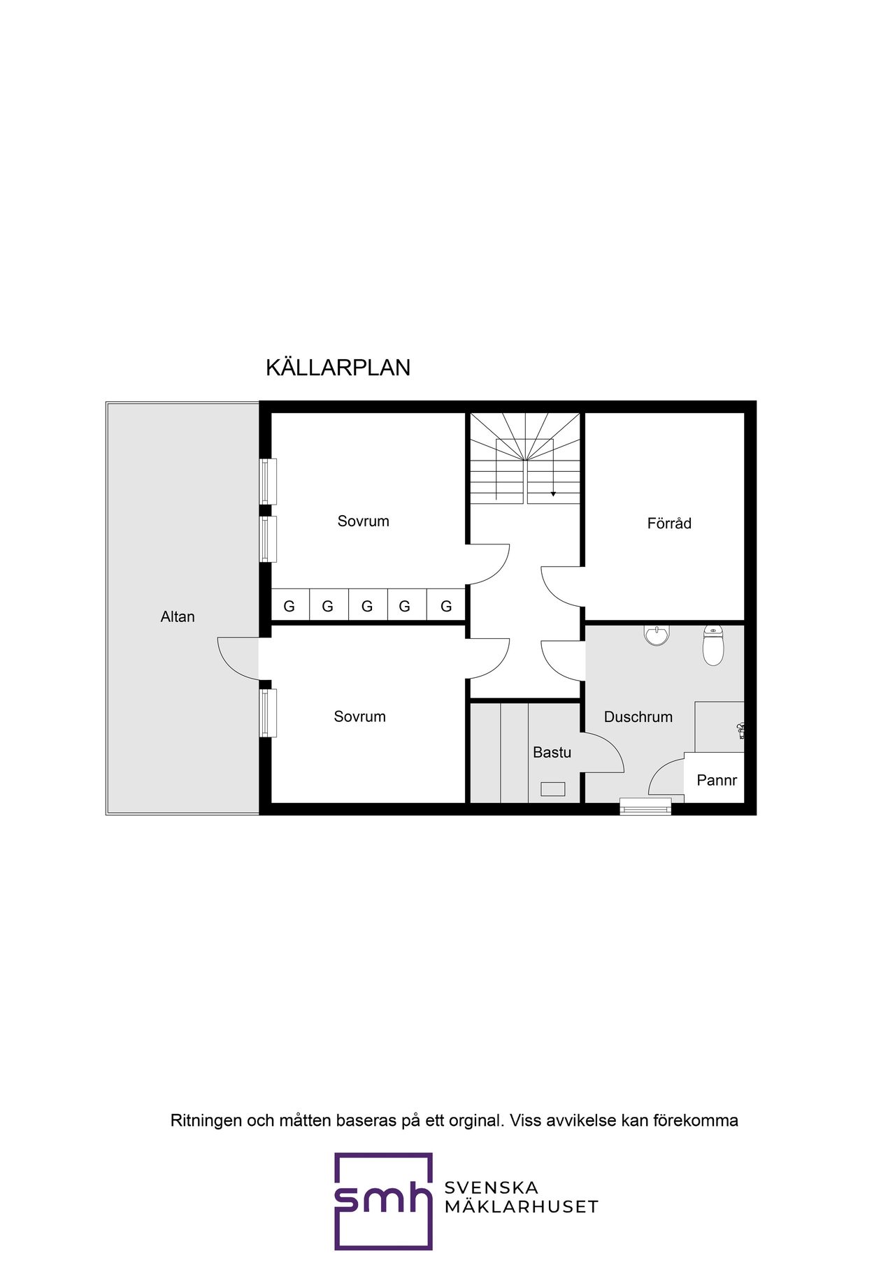 Planritning souterrängplan