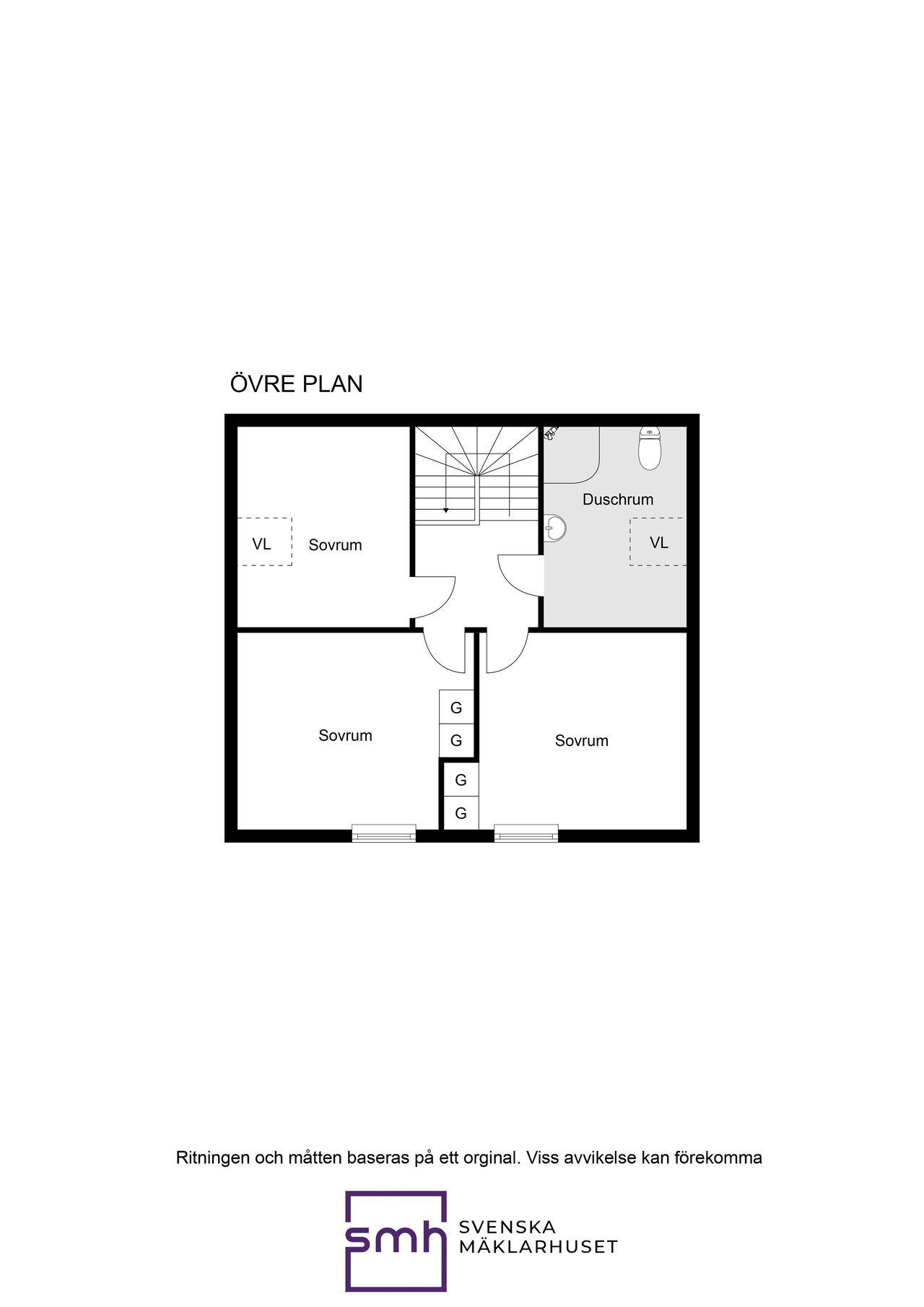 Planritning övre plan