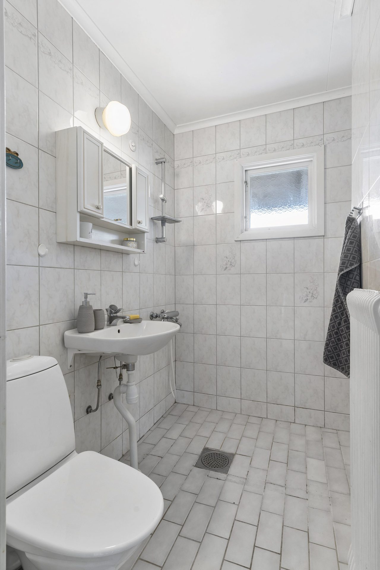 Badrummet på entréplan.
