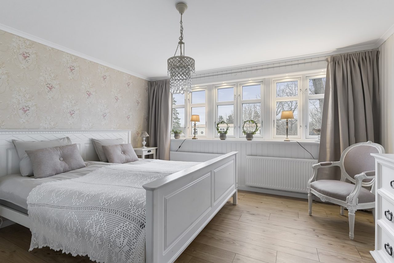 Underbar utsikt över tomten!