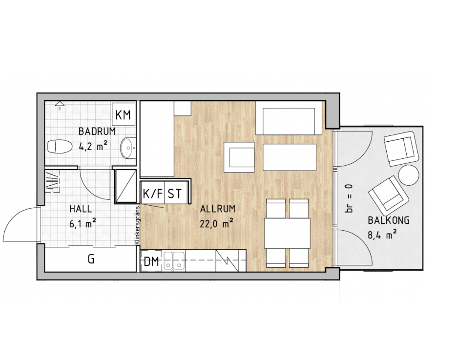 Fornminnesvägen 1A, 4 tr