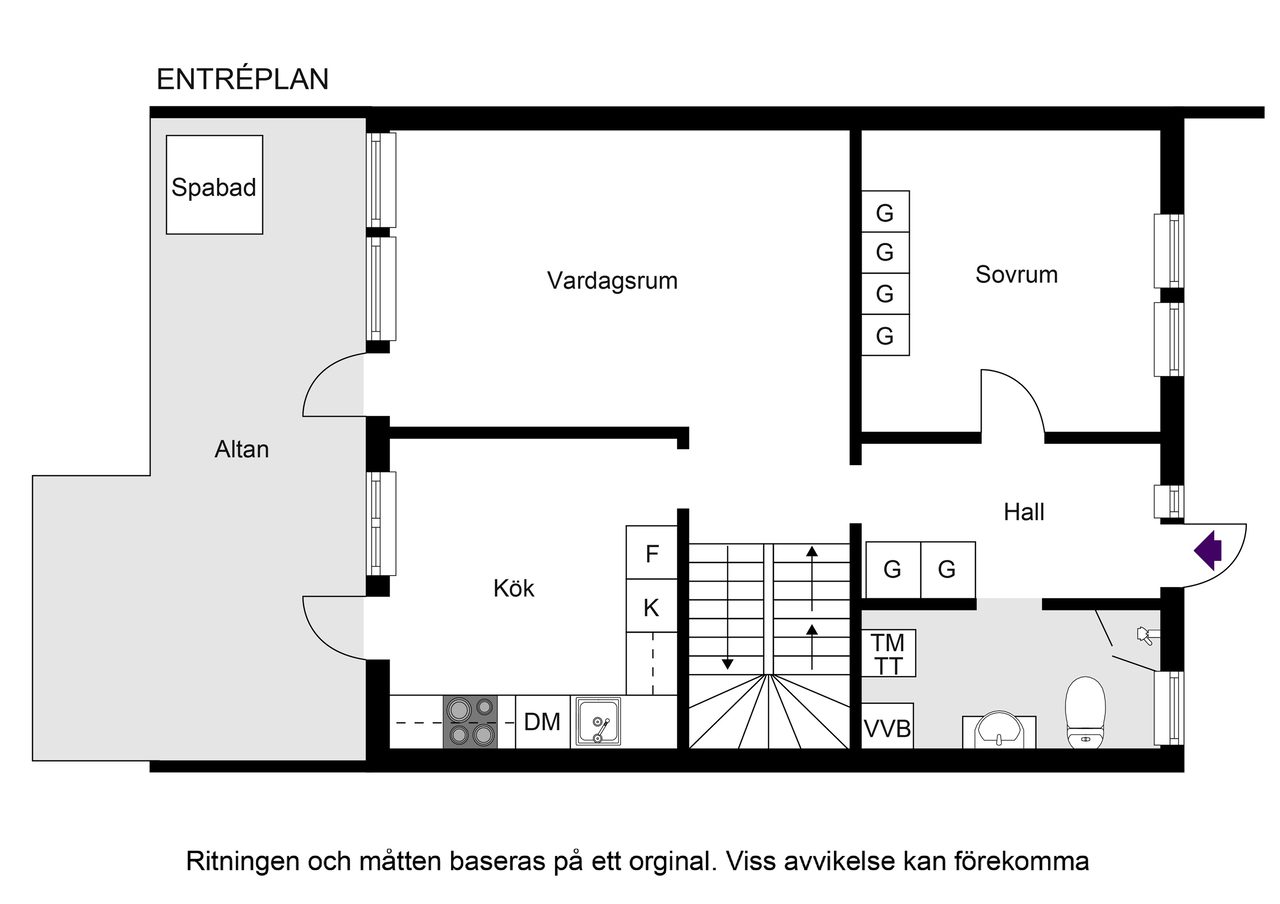 Planritning nedreplan