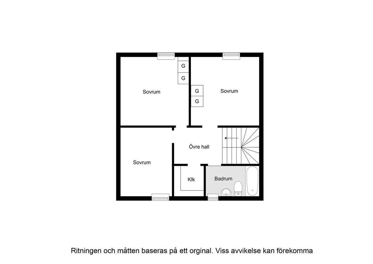Planritning Humlevägen 5 2
