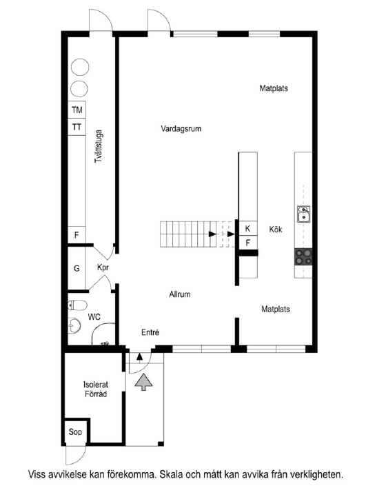 Planritning nedre plan